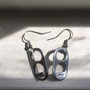 Handmade Can Tab Earrings Minimalist